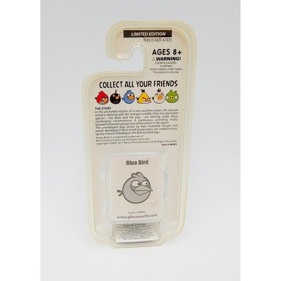 Angry Birds Hand Crafted Glass Sculpture Blue Bird Mini Figure Limited Edition - Picture 4 of 6